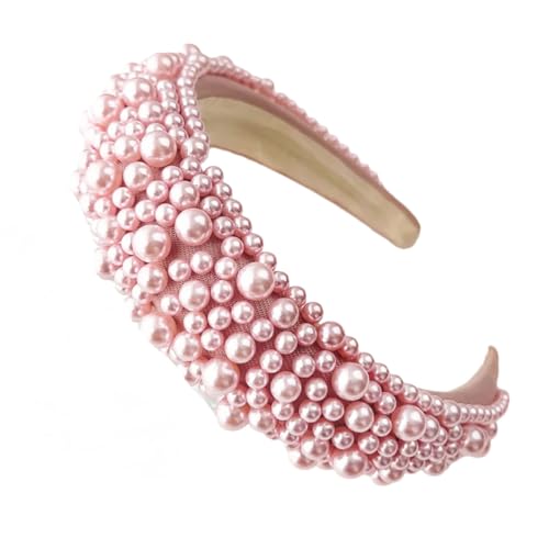 Luxuriöses Barock-Stirnband für Damen, dick gepolsterte Perlen, Stirnbänder, weibliche Party, Hochzeit, Brautschmuck Luxuriöses Barock-Stirnband für Damen, dick gepolsterte Perlen, Stirnbänder, weibliche Party, Hochzeit, Brautschmuck von Dvbfufv