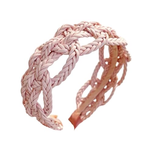 Modische Damen-Haarbänder aus PU-Leder mit breitem Rand, Sommer-Haarschmuck, Turbane von Dvbfufv