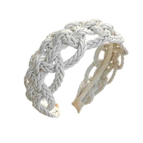 Modische Damen-Haarbänder aus PU-Leder mit breitem Rand, Sommer-Haarschmuck, Turbane von Dvbfufv