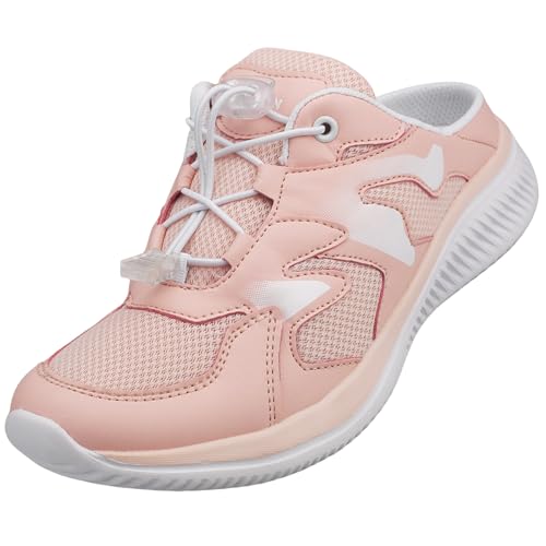 Damen Herren Sabots Sneaker Sandalette Pantoletten Slipper Freizeitschuhe 8058 Pink 40 von Dvina