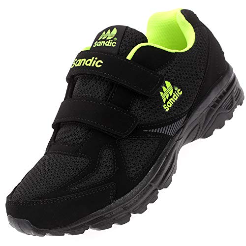 Damen Jungen Sportschuhe Sneaker Turnschuhe Laufschuhe Freizeitschuhe SD2214 Schwarz-Grün EUR 38 von Dvina
