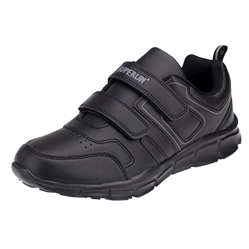 Dvina Sport Turnschuhe Sneaker Sportschuhe Klettverschluss Laufschuhe 5786 Schwarz EU 43 von Dvina