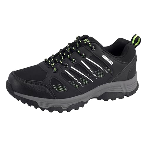 Dvina Herren Damen Trekkingschuhe Outdoor Wanderschuhe Unisex Sportschuhe Sneaker 8459 Schwarz Grün EU 41 von Dvina