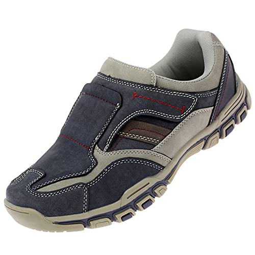 Dvina Herren Halbschuhe Slipper Freizeitschuh Herrenschuhe Sneaker Schlupfschuhe 6521 Navy 42 von Dvina