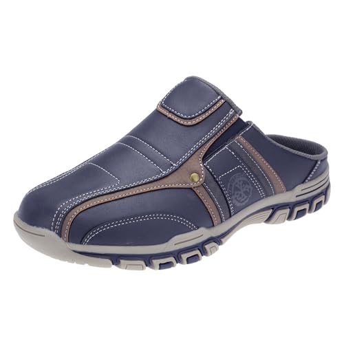 Dvina Herren Slipper Clogs Sneaker Pantoletten Schlappen Freizeit Schuhe Sabots 8120 Blau EUR 44 von Dvina