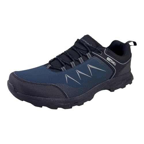Dvina Herren Sneaker Übergröße Trekkingschuhe Wanderschuhe Outdoorschuhe Schnürer Neu Blau 47 von Dvina