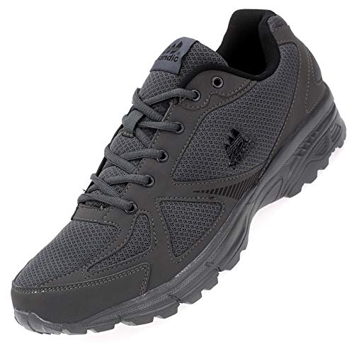 Dvina Herren Turnschuhe Sportschuhe Übergröße Sneaker Laufschuhe Freizeit Schuhe UG2215 dk.grau-schwarz 47 von Dvina