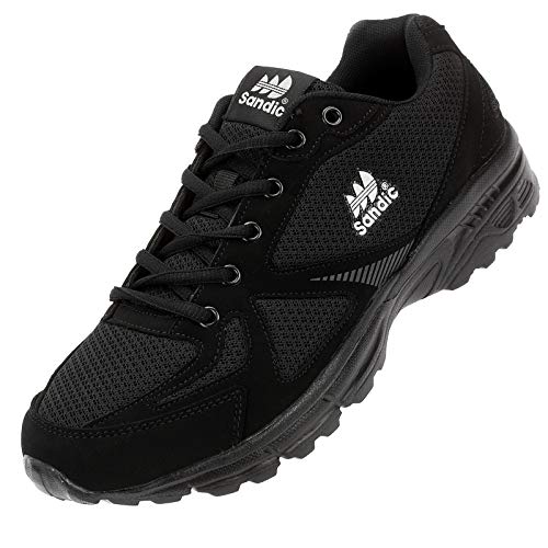 Dvina Herren Turnschuhe Sportschuhe Übergröße Sneaker Laufschuhe Freizeit Schuhe UG2215 schwarz-dk.grau 49.5 von Dvina