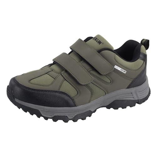 Dvina Herrenschuhe Sneaker Trekkingschuhe Outdoorschuhe mit Klettverschluss Sportschuhe Halbschuhe Komfort Slipper Männer Freizeitschuhe Schuhe 8457 von Dvina