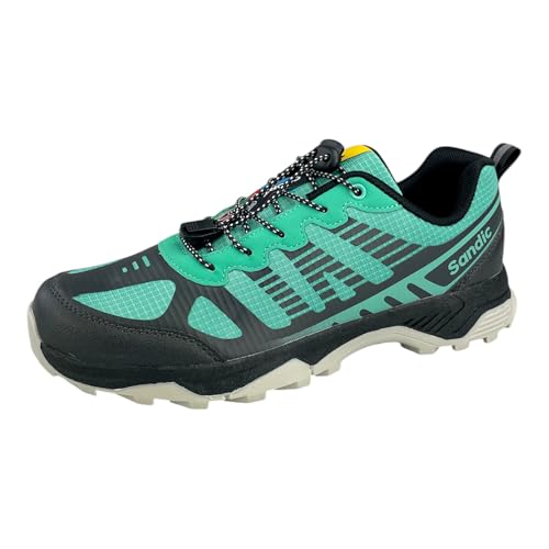 Dvina Sneaker Trekkingschuhe Outdoor Schuhe Freizeit Schnürer Wanderschuhe SD6337 5.Türkis/Schwarz 38 von Dvina