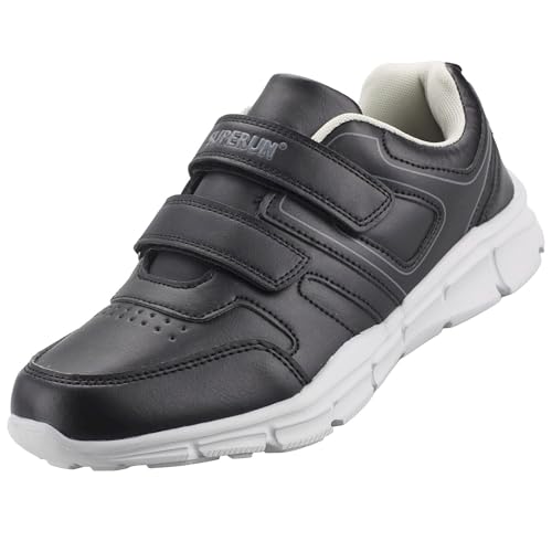 Dvina Sport Turnschuhe Sneaker Sportschuhe Klettverschluss Laufschuhe 5786 Schwarz Grau EU 45 von Dvina