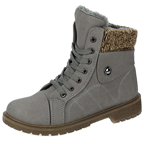 Dvina TREND Winterstiefel für Damen - Warm gefütterte Stiefeletten mit rutschfester Profilsohle, Schnürung und Reißverschluss Boots 3008 Dvina TREND Winterstiefel für Damen - Warm gefütterte Stiefeletten mit rutschfester Profilsohle, Schnürung und Reißverschluss Boots 3008 von Dvina