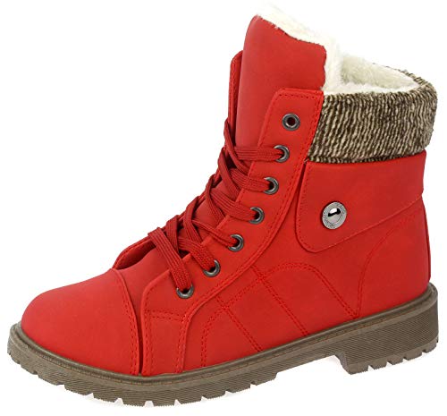 Dvina TREND Winterstiefel für Damen - Warm gefütterte Stiefeletten mit rutschfester Profilsohle, Schnürung und Reißverschluss Boots 3008 Dvina TREND Winterstiefel für Damen - Warm gefütterte Stiefeletten mit rutschfester Profilsohle, Schnürung und Reißverschluss Boots 3008 von Dvina