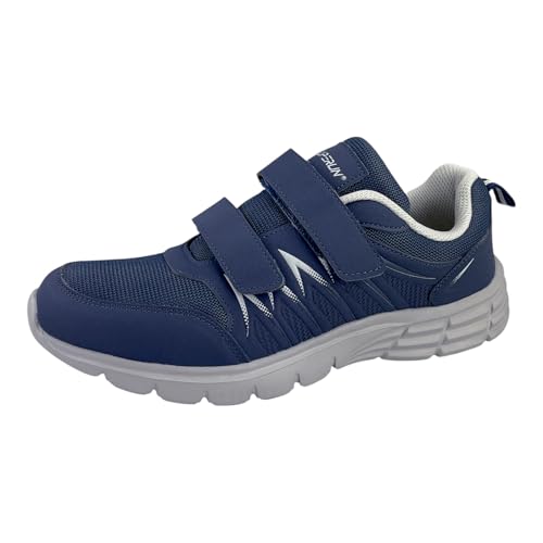 Herren Damen Sportschuhe Turnschuhe Laufschuhe Freizeit Schuhe Klettverschluss 8652 Blau 36 von Dvina