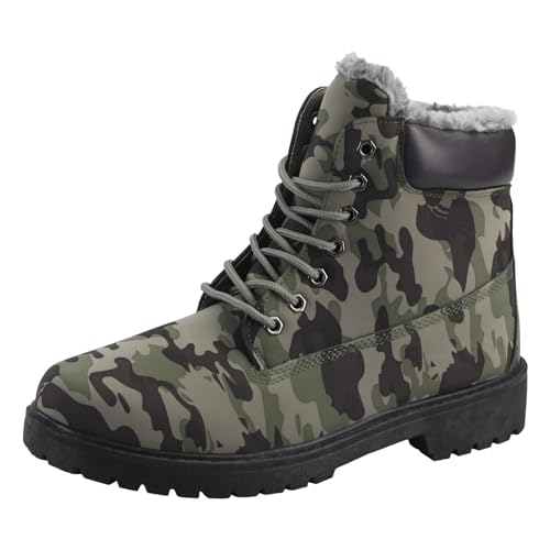 Dvina COMFORT Winterstiefel - Warme Gefütterte Schnürboots für Herren und Damen - Camouflage Boots für den Winter 3822 von Dvina