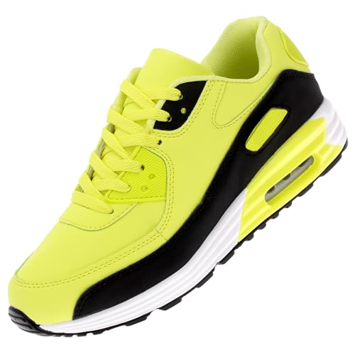 Hochwertige Unisex-Sportschuhe mit neonfarbenem Design - Perfekt für Lauf- und Freizeitaktivitäten - Modische Turnschuhe im leuchtenden Look 82623D von Dvina