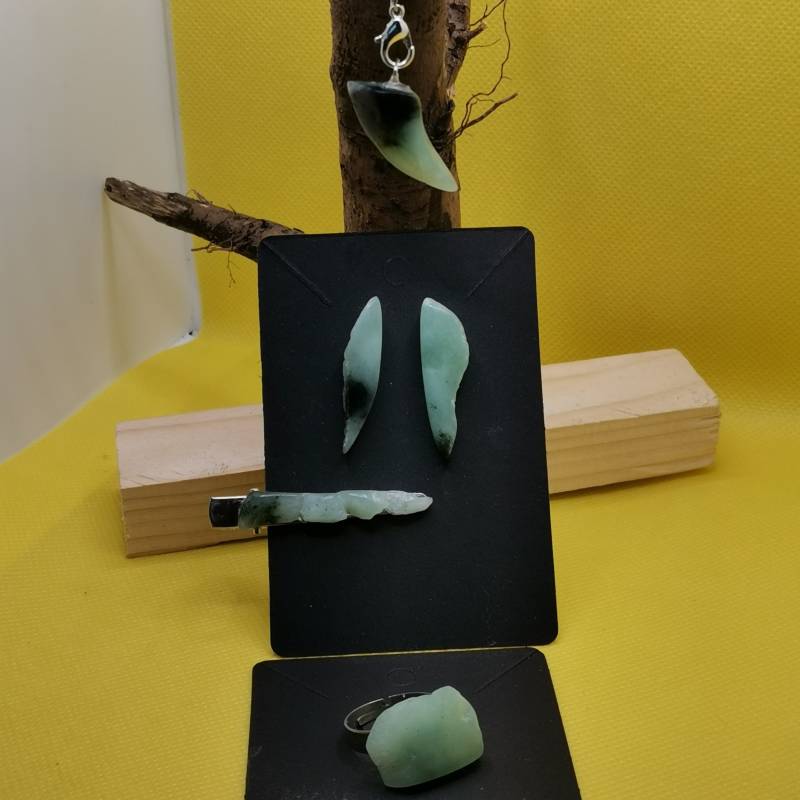 Speckstein Schmuck Set " Nachthimmel von DwarfStoneWork