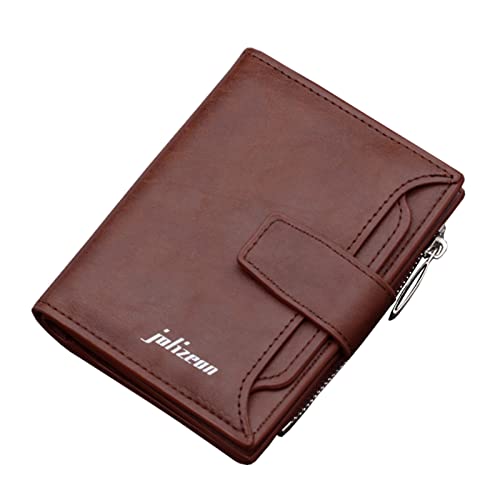 Dwevkeful Mini Geldbörse Damen Clip ID Mens Holder Card Leather Credit Wallet Wallet Wallet Klein Brieftasche Schlanke Geldbörsen von Dwevkeful