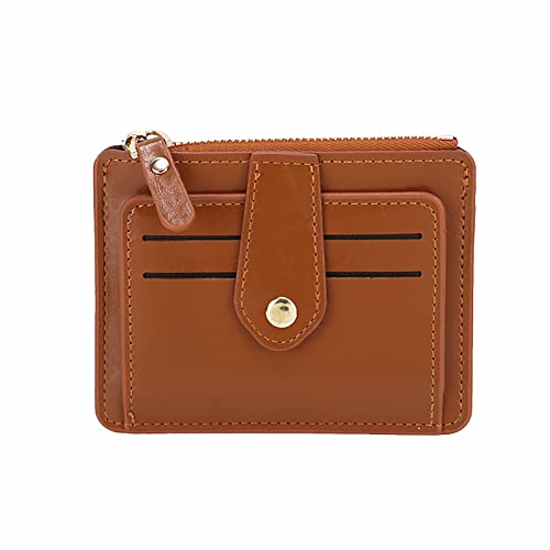 Dwevkeful Mini Geldbörse Damen Fashion ID Short Wallet Solid Color Open Purse Card Slots Führerschein Cover Clutch Bag Wallet Klein Brieftasche Schlanke Geldbörsen von Dwevkeful