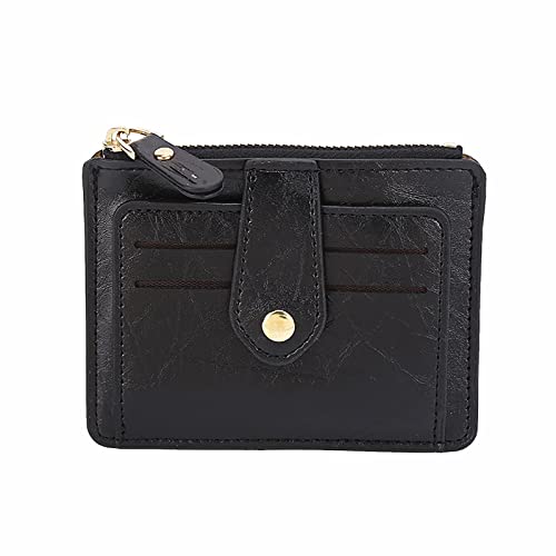 Dwevkeful Mini Geldbörse Damen Fashion ID Short Wallet Solid Color Open Purse Card Slots Führerschein Cover Clutch Bag Wallet Klein Brieftasche Schlanke Geldbörsen von Dwevkeful