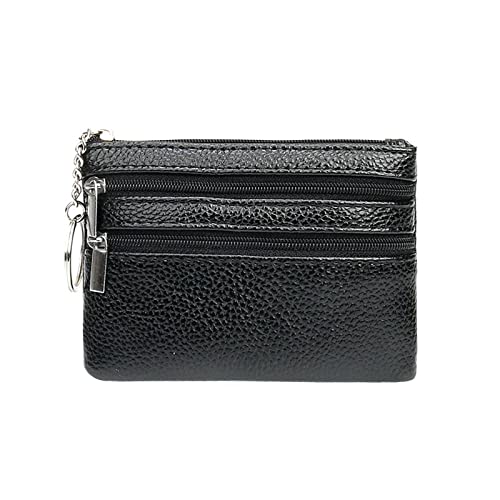 Dwevkeful Mini Portmonee Kunstleder Reißverschluss Einfarbig Achseltasche Handytasche Umschlag Tasche Handtasche Clutch Bag Wallet Klein Brieftasche Schlanke Geldbörsen von Dwevkeful