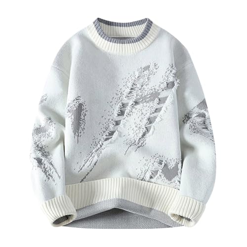 Dwevkeful Sweatshirt Herren, Herren Pullover Freizeit Warm Slim fit Langarmshirt Pulli Langarm Klassische Winterpullover Pullover mit Rundhals Sweatshirt Strickpullover Dwevkeful Sweatshirt Herren, Herren Pullover Freizeit Warm Slim fit Langarmshirt Pulli Langarm Klassische Winterpullover Pullover mit Rundhals Sweatshirt Strickpullover von Dwevkeful