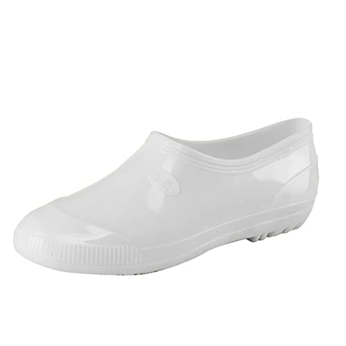 Gummi Stiefeletten Damen Gummisohlen Weiter Schaft Wasserdicht Stiefeletten Regenstiefel Anti-Rutsch Robust Protective Leicht Reitstiefel Rain Boots Sommer Bequem Halbhoch Regenschuhe Gummistiefel von Dwevkeful