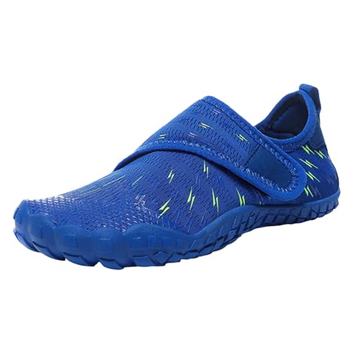 Kinder Badeschuhe Leicht Bequem Anti-Rutsch Schwimmschuhe Strandschuhe Outdoor Weit mit Klettverschluss Sommer Wasserschuhe Aquaschuhe Gummisohlen Protective Wasserdicht Badeschuhe Surfschuhe von Dwevkeful