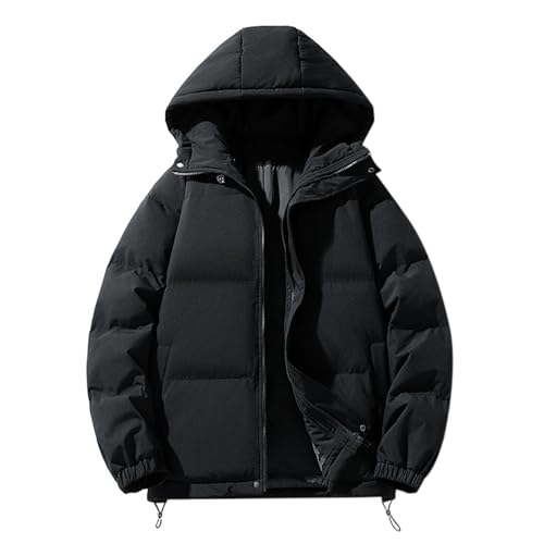 Skijacke Damen 48, Skijacke Damen Gefüttert Winter Daunenjacke Skijacke mit Kapuze Winddicht Outdoor Wintermantel Steppjacke Warm mit Taschen Winterjacke Puffer Jacke von Dwevkeful