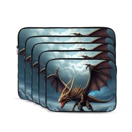 Flying Dragon Laptoptasche, 30,5 cm (12 Zoll), tragbar, stoßfest, modische Laptoptasche für Damen und Herren, Laptop-Aktentasche von Dwrepo