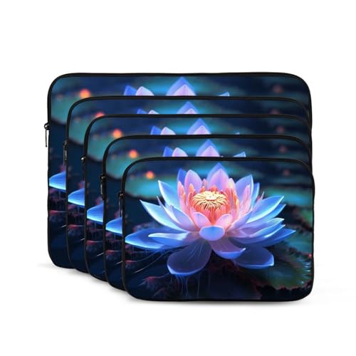 Laptoptasche mit Blumenmuster, 38,1 cm (15 Zoll), tragbar, stoßfest, modisch, Laptoptasche für Damen und Herren, Laptop-Aktentasche von Dwrepo