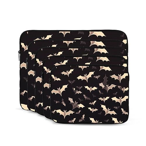 Laptoptasche mit fliegenden Fledermäusen, 33 cm (13 Zoll), tragbar, stoßfest, modisch, für Damen und Herren, Laptop-Aktentasche von Dwrepo