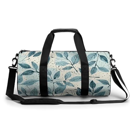 Reisetasche, Cyan, elegantes Muster, Wochenendtasche für Damen, großes Fassungsvermögen, faltbar, Handgepäcktasche, leicht, Sport, Turnbeutel für Reisen/Geschenk, weiß, 45 cm/22,9 cm/22,9 cm/22,9 Reisetasche, Cyan, elegantes Muster, Wochenendtasche für Damen, großes Fassungsvermögen, faltbar, Handgepäcktasche, leicht, Sport, Turnbeutel für Reisen/Geschenk, weiß, 45 cm/22,9 cm/22,9 cm/22,9 von Dwrepo