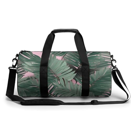 Reisetasche, Motiv: grüne Palmenblätter, Wochenendtasche für Damen, großes Fassungsvermögen, faltbar, Handgepäcktasche, leicht, Sport, Turnbeutel für Reisen/Geschenk, weiß, 45 cm/22,9 cm/22,9 cm/22,9 Reisetasche, Motiv: grüne Palmenblätter, Wochenendtasche für Damen, großes Fassungsvermögen, faltbar, Handgepäcktasche, leicht, Sport, Turnbeutel für Reisen/Geschenk, weiß, 45 cm/22,9 cm/22,9 cm/22,9 von Dwrepo