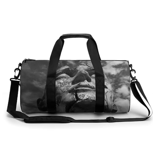 Reisetasche mit gebrochenem Statuenkopf-Wochenendstück für Damen, große Kapazität, Reisetasche, faltbar, Handgepäcktasche, leicht, Sport, Turnbeutel für Reisen/Geschenk, weiß, 45 cm/22,9 cm/22,9 Reisetasche mit gebrochenem Statuenkopf-Wochenendstück für Damen, große Kapazität, Reisetasche, faltbar, Handgepäcktasche, leicht, Sport, Turnbeutel für Reisen/Geschenk, weiß, 45 cm/22,9 cm/22,9 von Dwrepo