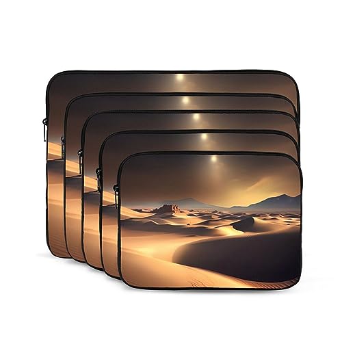 Sahara Desert Laptoptasche, 17 Zoll (43,2 cm), tragbare Laptophülle, stoßfest, modische Laptoptasche für Damen und Herren, Laptop-Aktentasche von Dwrepo
