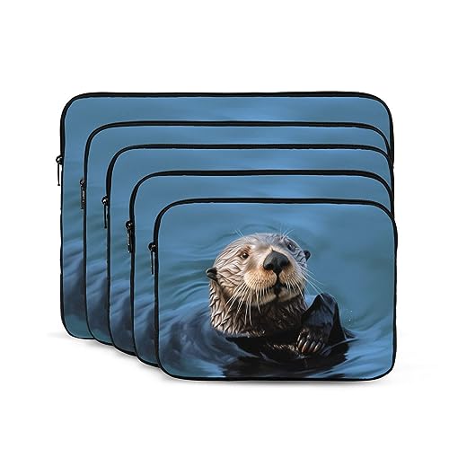 Sea Otter Laptoptasche, 30,5 cm (12 Zoll), tragbar, stoßfest, modische Laptoptasche für Damen und Herren, Laptop-Aktentasche von Dwrepo