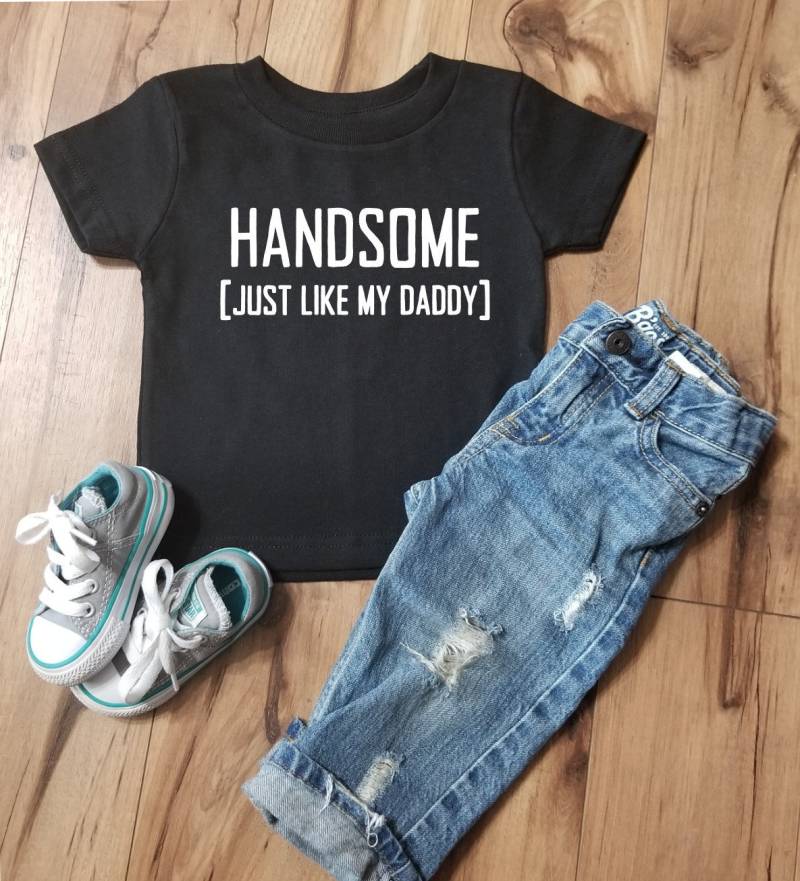 Hübscher, Genau Wie Mein Papa-Kleinkind-Hemd von DxSDesigns