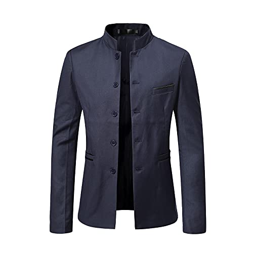 DxanDn Herren-Blazer Clearance,Herren Chinesische Tunika AnzüGe Mandarinenkragen Formelle Jacke Slim Fit Front Knopf Blazer Traditionelle Uniform BräUtigam Kleid Leicht, GefüTtert, Business-MäNtel DxanDn Herren-Blazer Clearance,Herren Chinesische Tunika AnzüGe Mandarinenkragen Formelle Jacke Slim Fit Front Knopf Blazer Traditionelle Uniform BräUtigam Kleid Leicht, GefüTtert, Business-MäNtel von DxanDn