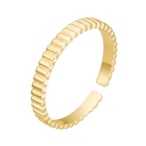 DyLyz 925 Sterling Silber Ring Vintage vergoldet Geometrisch plattierte Ringe Elegant Offen Verstellbar Stapelringe Statement antik Fingerring für Männer Frauen DyLyz 925 Sterling Silber Ring Vintage vergoldet Geometrisch plattierte Ringe Elegant Offen Verstellbar Stapelringe Statement antik Fingerring für Männer Frauen von DyLyz