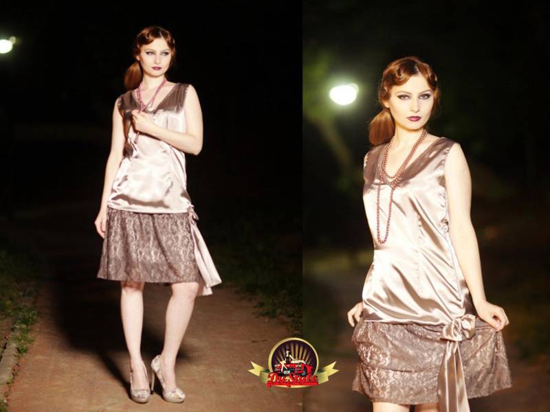 Plus Size Handgefertigtes Spitzen Flapper Kleid 1920Er Jahre Art Deco, Custom von DyStyle