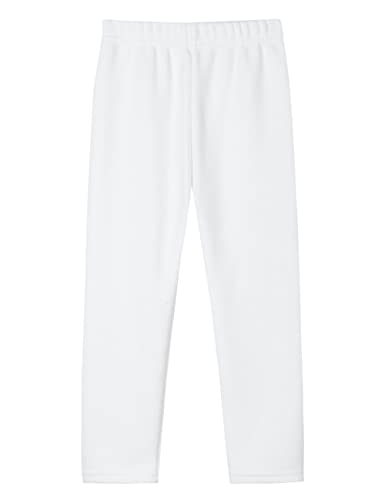 Mädchen Leggings Gefüttert Herbst Winter Stretch Leggins Dick Hosen für Kinder Weiß 92-98 von Dybker