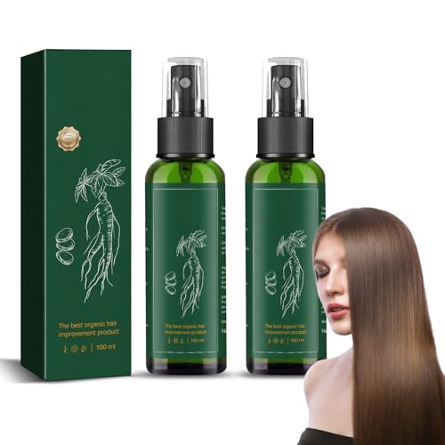 Dyceittdia 2pcs Ginseng Hair Regeneration Spray, Ginseng Haarwachstum Lösung, Ginseng Hair Regrowth Serum Spray, Befeuchten Sie Ihr Haar mit Feuchtigkeit, 2pcs*100ml, hair2 von Dyceittdia