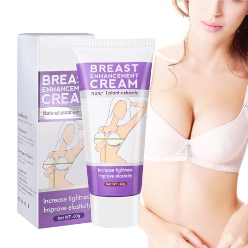 Dyceittdia 60g Brustvergrößerung Creme,Bruststraffungscreme,Feuchtigkeitsspendende Straffende Brustvergrößerungscreme, Busen-Creme, Straffende Büste Flach & schlaff Pflege, Cream1 von Dyceittdia