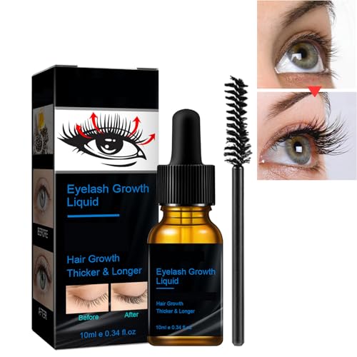 Dyceittdia Rizinusöl-Wimperntusche, 10ml, Flüssige Wimpernpflege, Rizinusöl für Wimpern, Conditioner für dicke & lockige Wimpern, Natürliches Volumen, Verschmutzungsfrei, Mascara1 von Dyceittdia