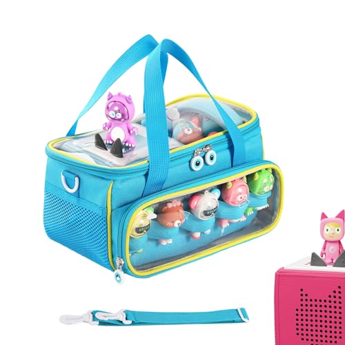 Dyeulget Kompatibel mit Tonies Box Tragetasche, Aufbewahrungstasche für Toniebox Kinder Starter-Set, stoßfest und staubdicht, Organizer-Tasche mit Griff für Figuren, Ladestation, Kopfhörer und Zubehör von Dyeulget