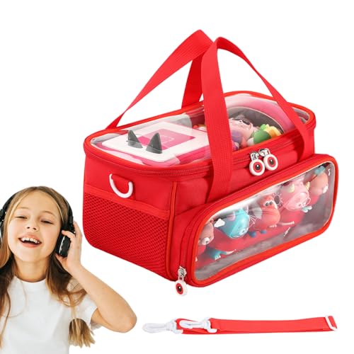 Dyeulget Kompatibel mit Tonies Box Tragetasche, Aufbewahrungstasche für Toniebox Kinder Starter-Set, stoßfest und staubdicht, Organizer-Tasche mit Griff für Figuren, Ladestation, Kopfhörer und Zubehör von Dyeulget