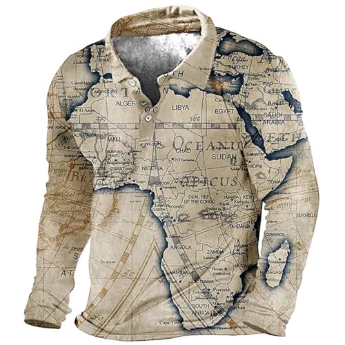 Dyhxuan Tshirt Herren Mittelalterliches Vintage Oberteile mit Schnürung Kurzarm/Langarm Hemd V-Ausschnitt Pullover Farbblock Patchwork Tops Sommer Stehkragen Schnürhemd Baumwolle Männer Kostüm 3XL von Dyhxuan