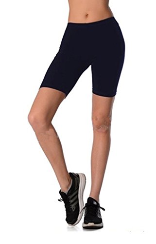 Dykmod Damen Kurze Leggings Shorts Sport Radlerhose mf29, Dunkelblau, 40 (L) von Dykmod