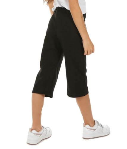 Dykmod Mädchen 3/4 Capri Culotte Hose Weites Bein Jogginghose Leicht Sommer hk432 122 Schwarz von Dykmod